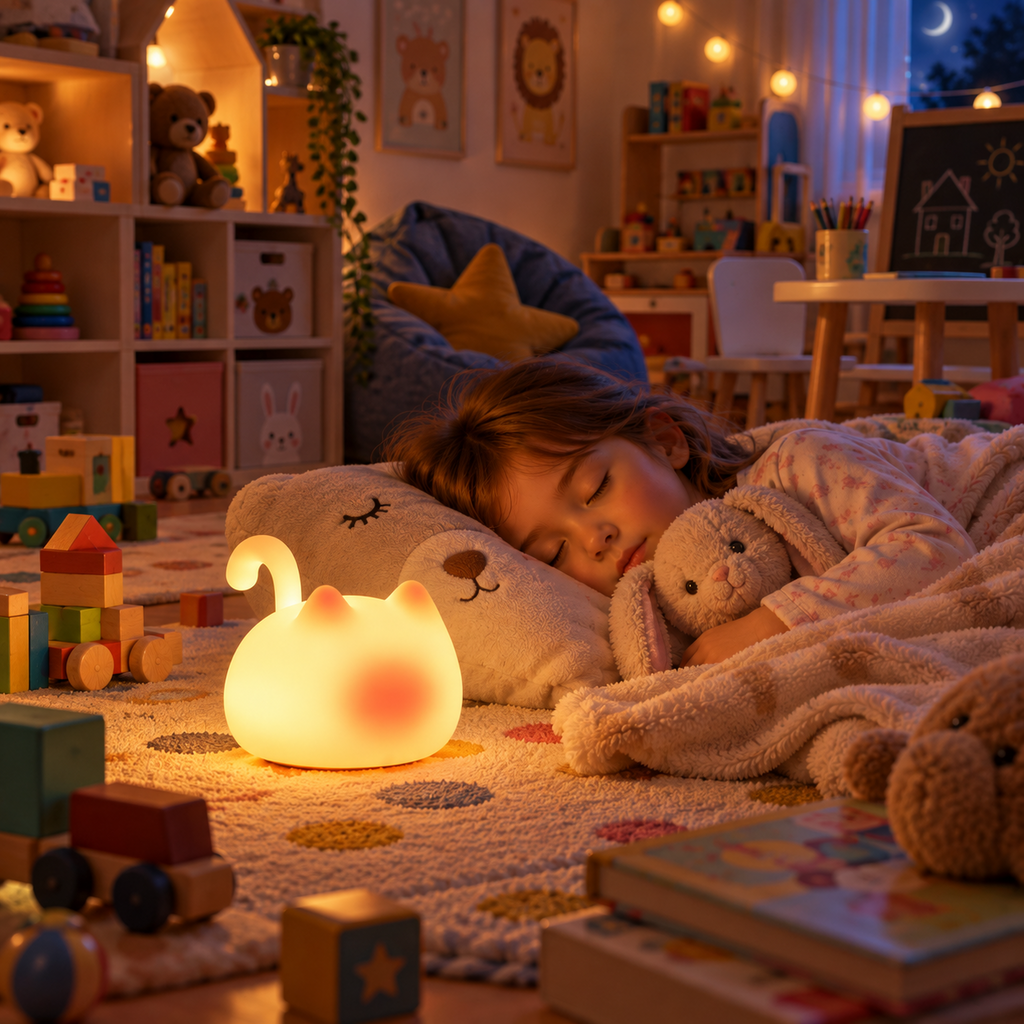 Veilleuse Chat LED Tactile