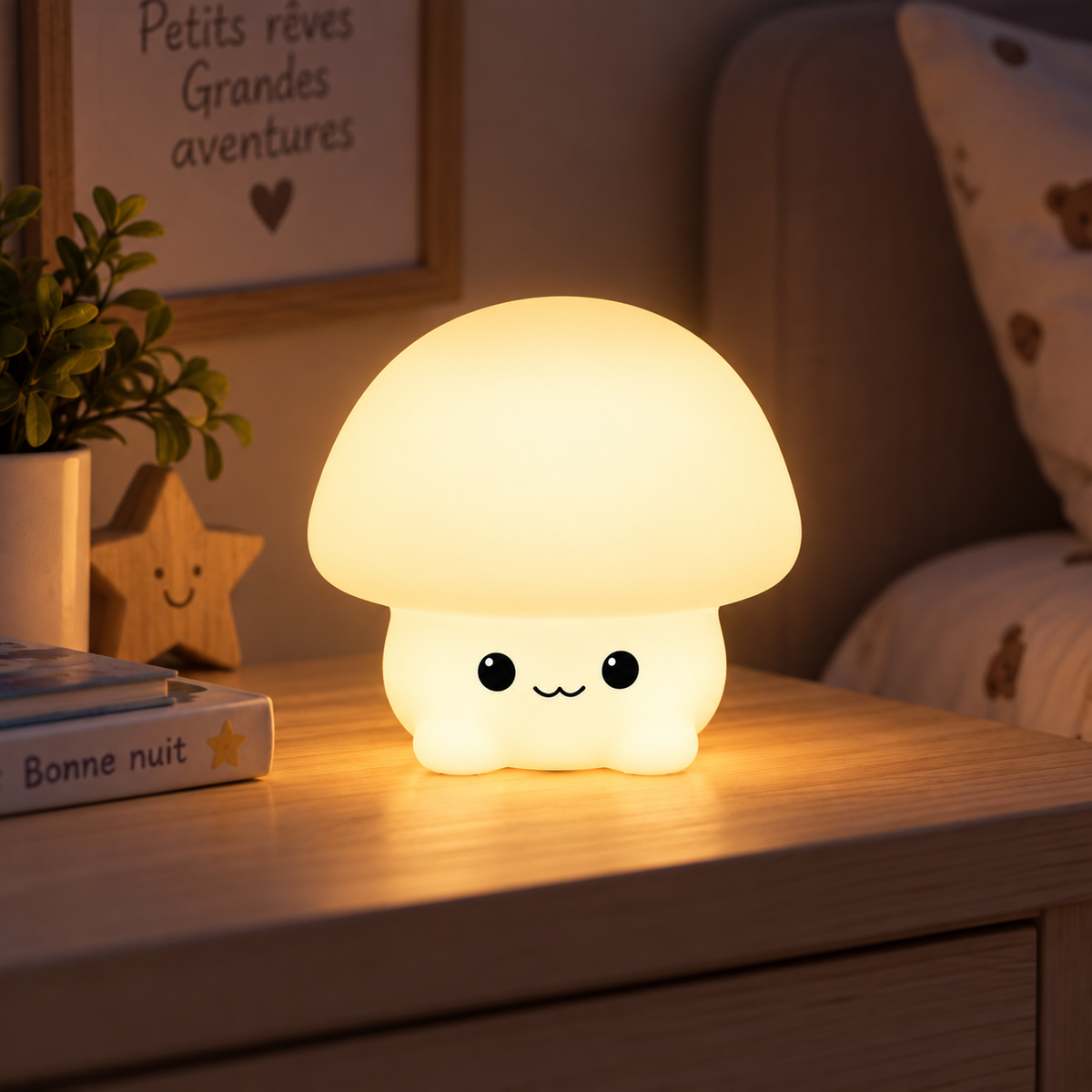 Veilleuse Champignon LED Tactile