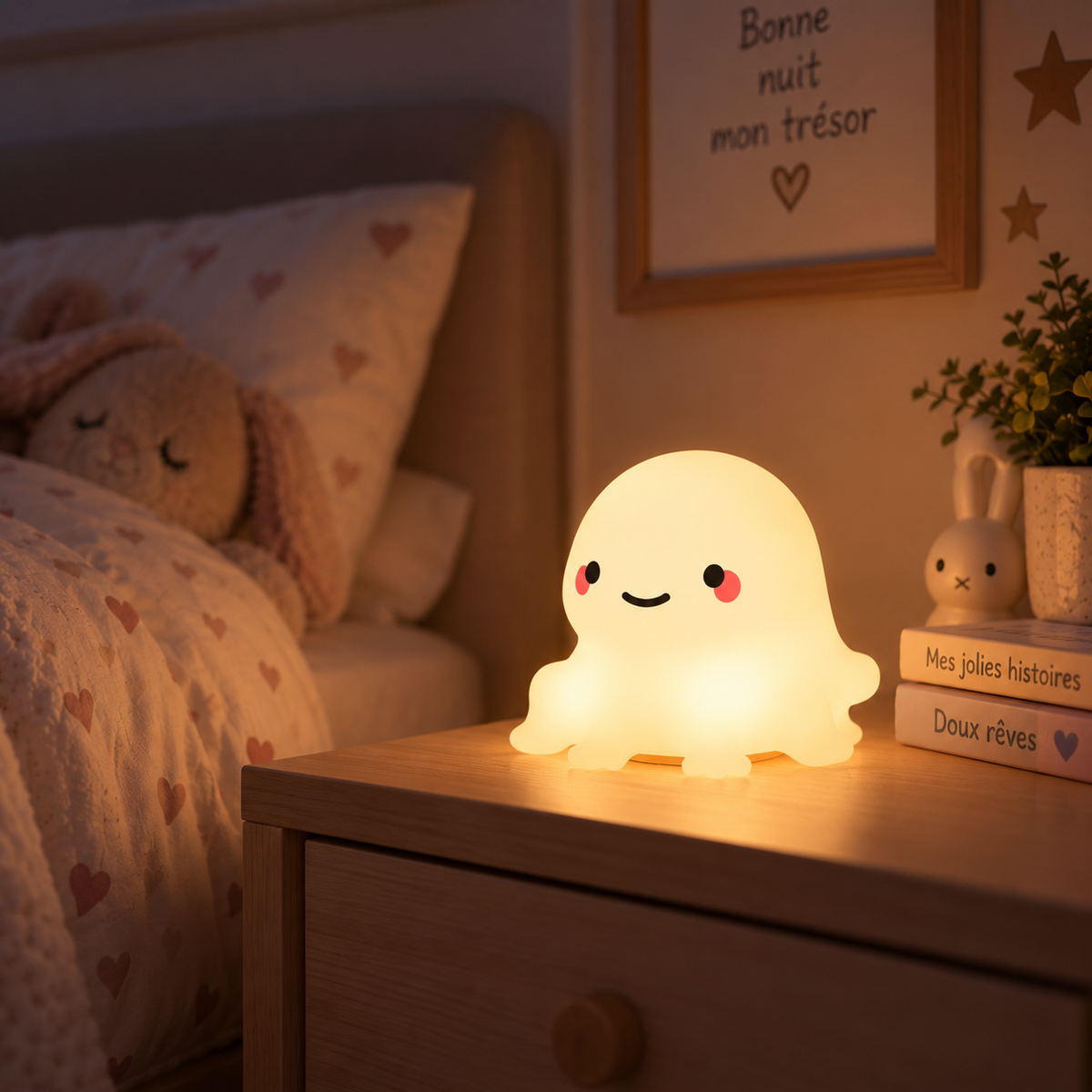 Veilleuse Pieuvre Silicone LED Tactile