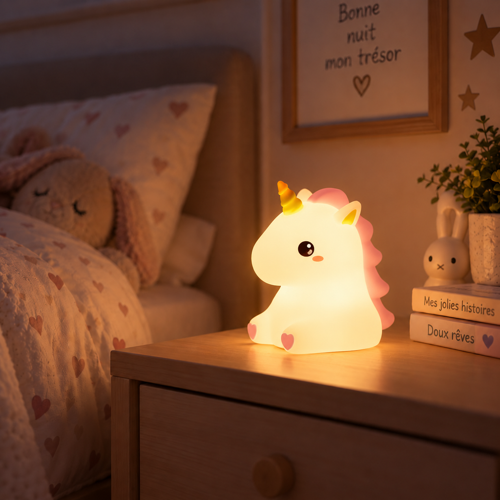 Veilleuse Licorne Tactile