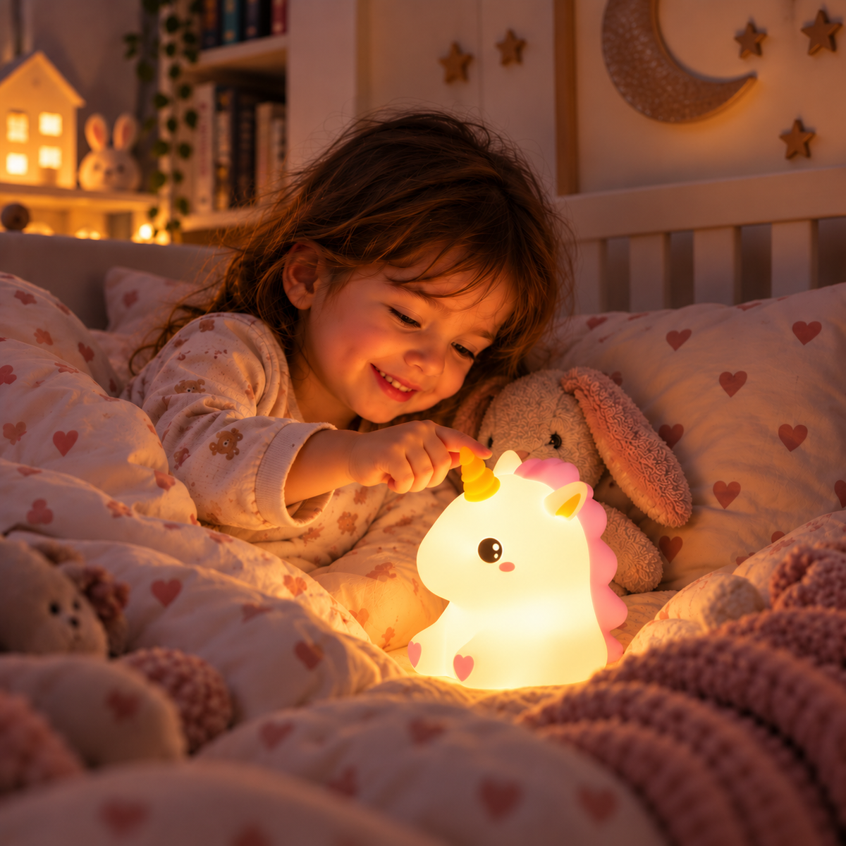 Veilleuse Licorne Tactile