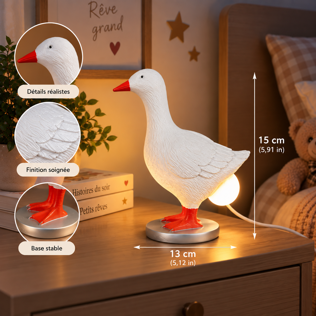 Veilleuse Oiseau – Lumière Douce
