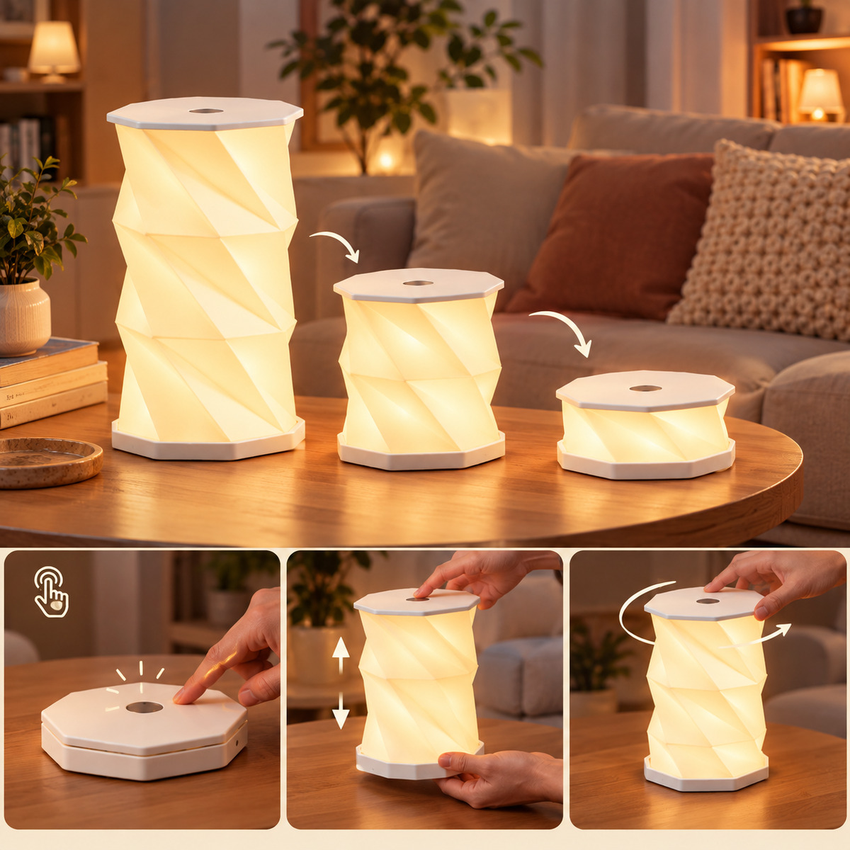 Mini Lampe Créative Rotative LED Tactile