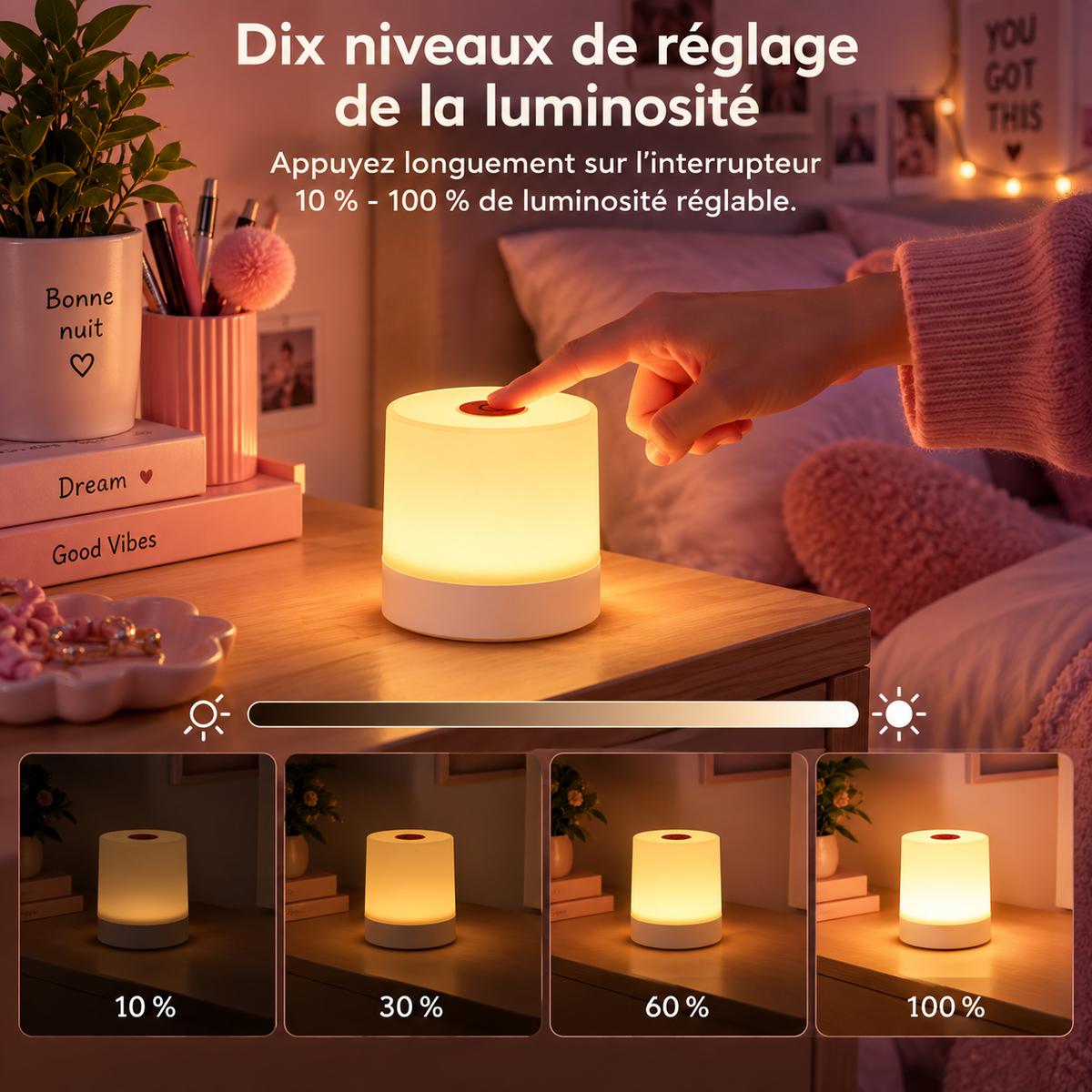 Lampe de Chevet Tactile