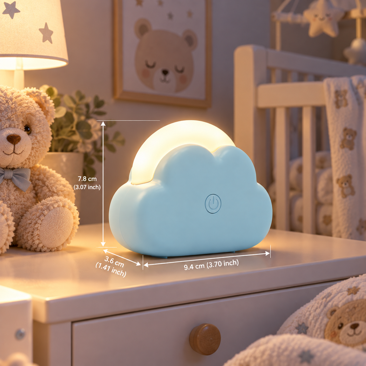 Veilleuse Nuage Mini LED Rechargeable USB