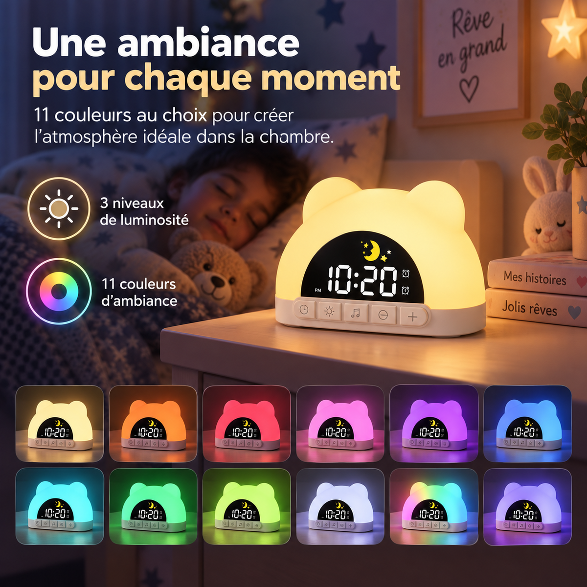 Réveil Ours Simulateur d'Aube
