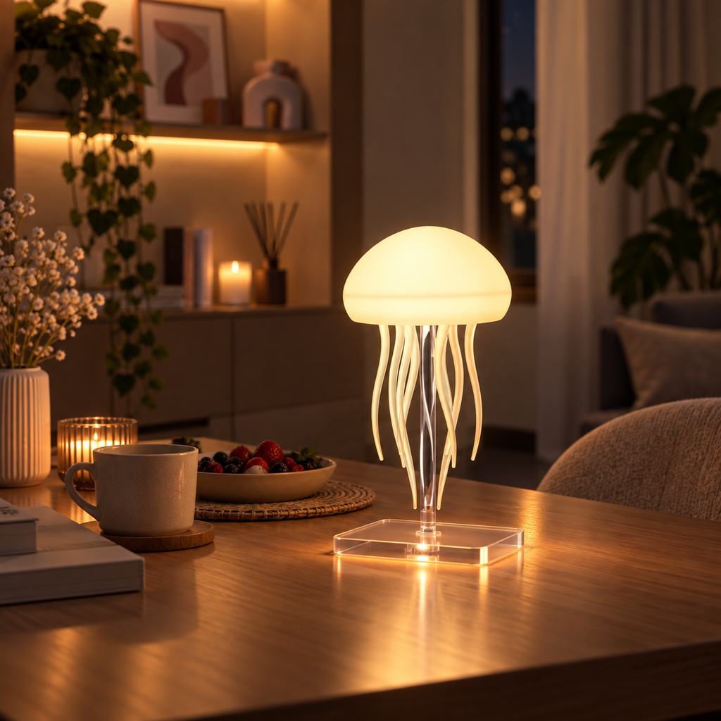 Veilleuse Méduse LED RGB Tactile