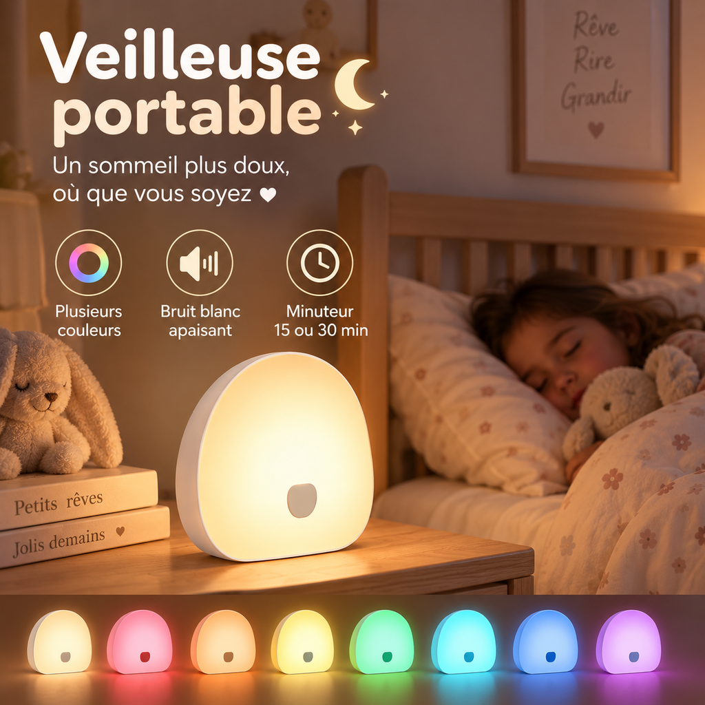Veilleuse Ronde Bruits Blancs