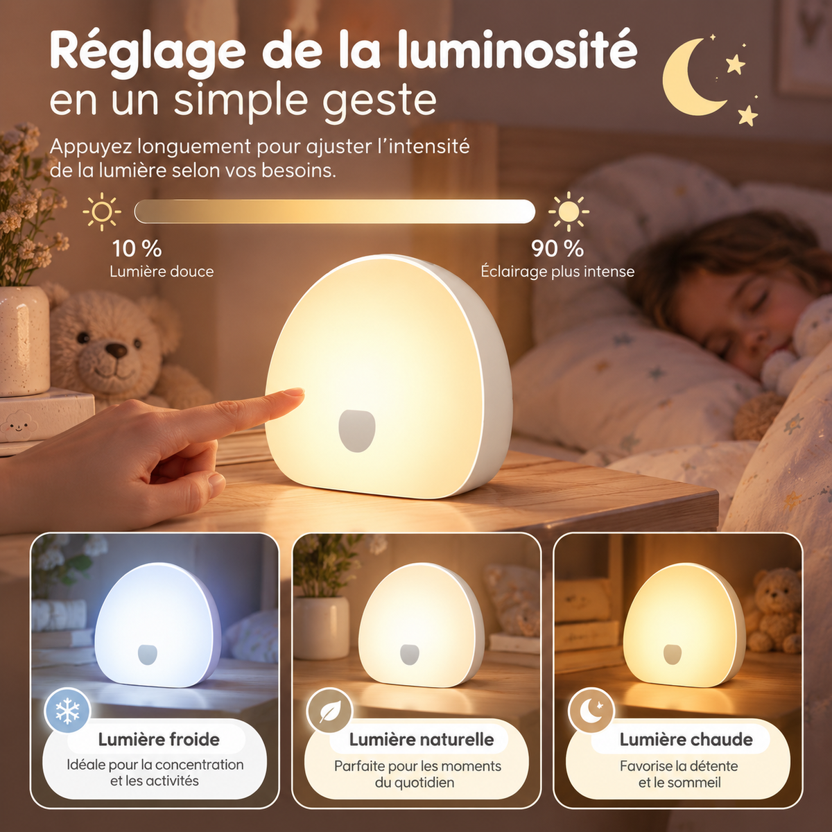 Veilleuse Ronde Bruits Blancs
