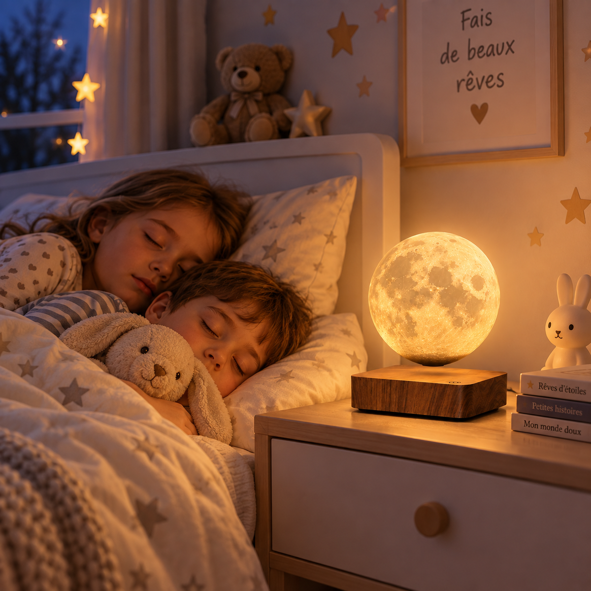 Lampe Lune Flottante Magnétique