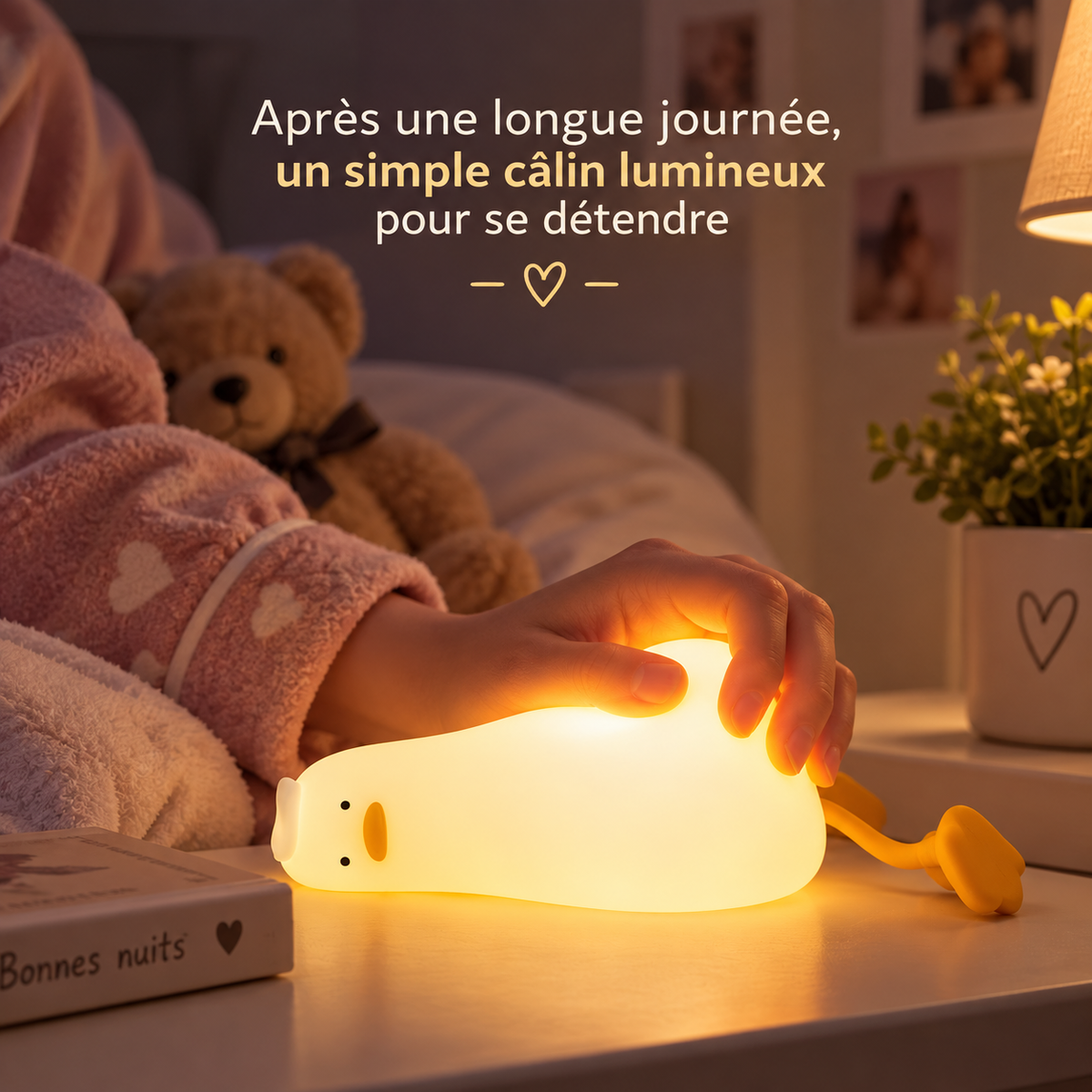 Veilleuse Canard Aplati