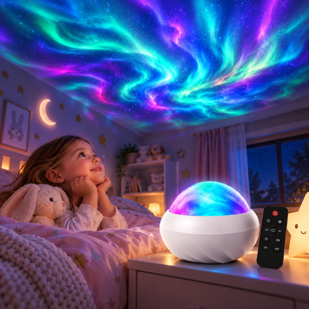 Projecteur Boréale 360° Télécommande