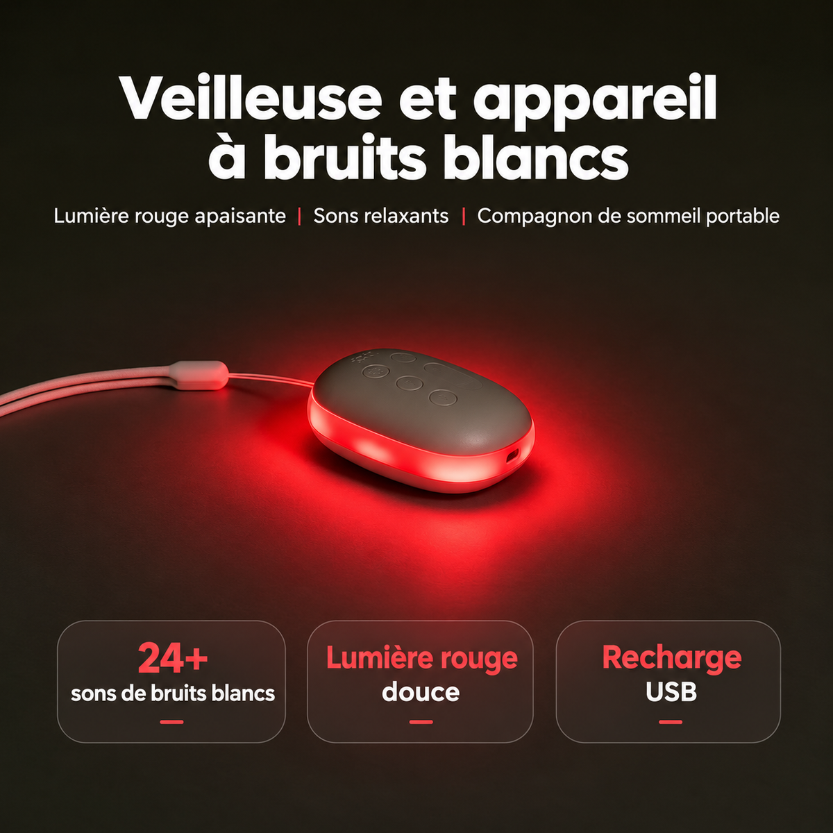 Veilleuse Bruit Blanc  24 Sons