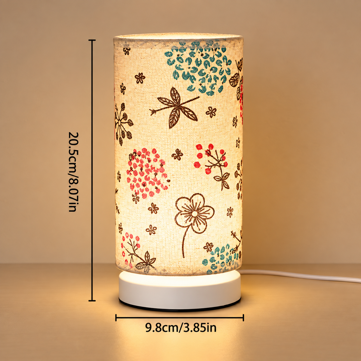 Veilleuse de Table Textile Ronde