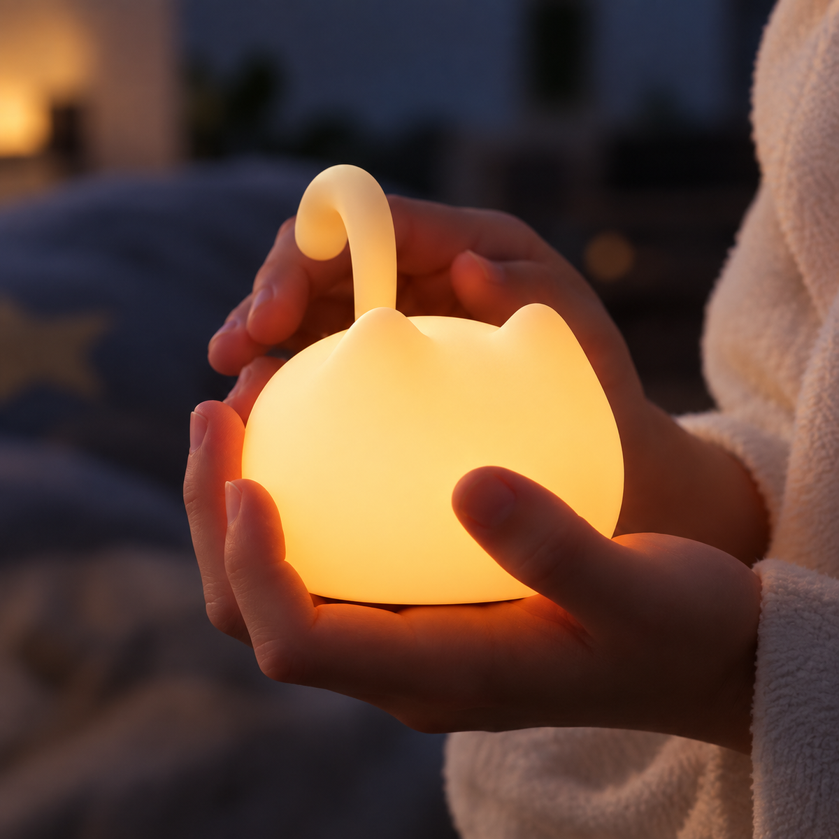 Veilleuse Chat LED Tactile