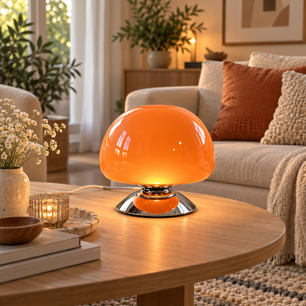 Veilleuse Champignon Verre Murano