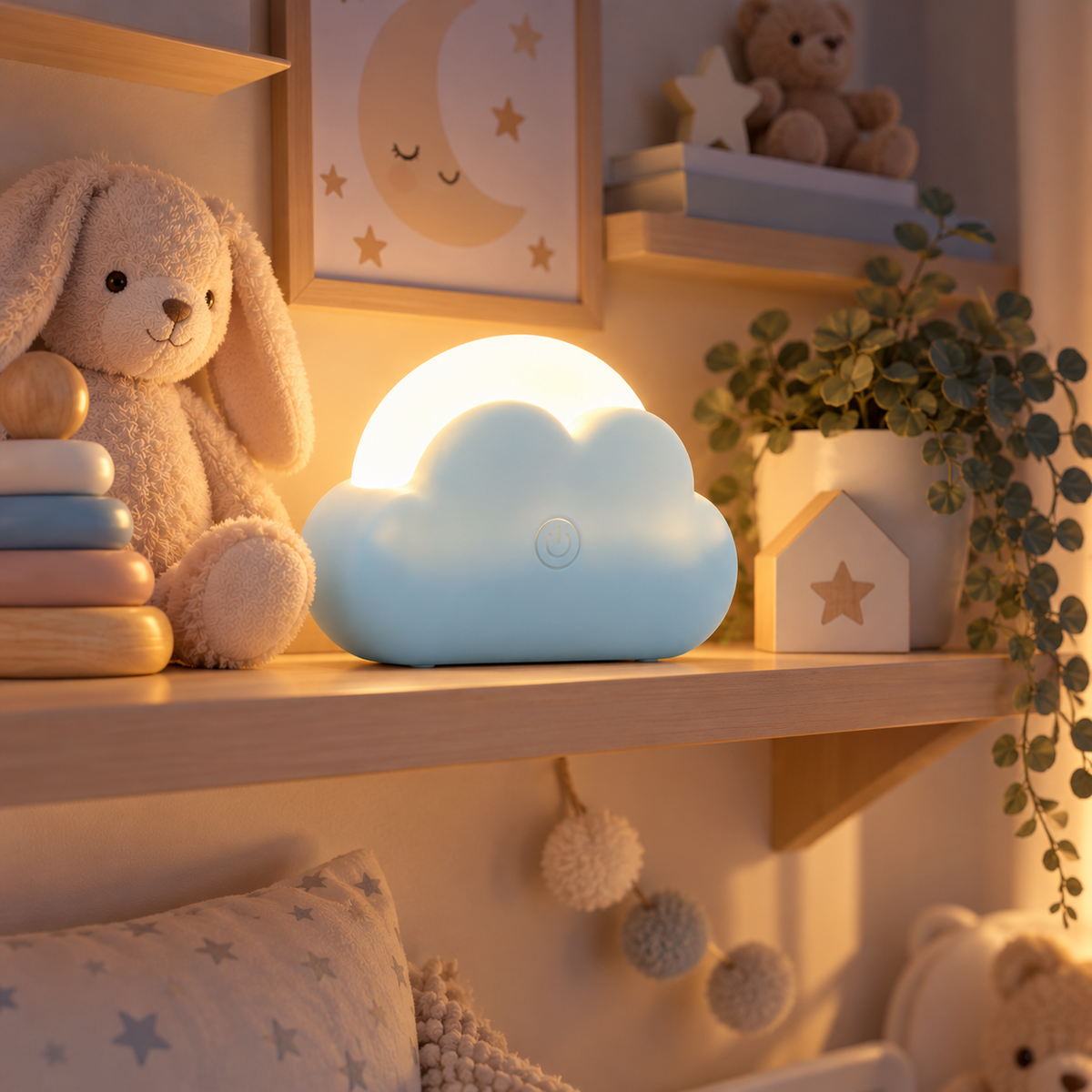 Veilleuse Nuage Mini LED Rechargeable USB