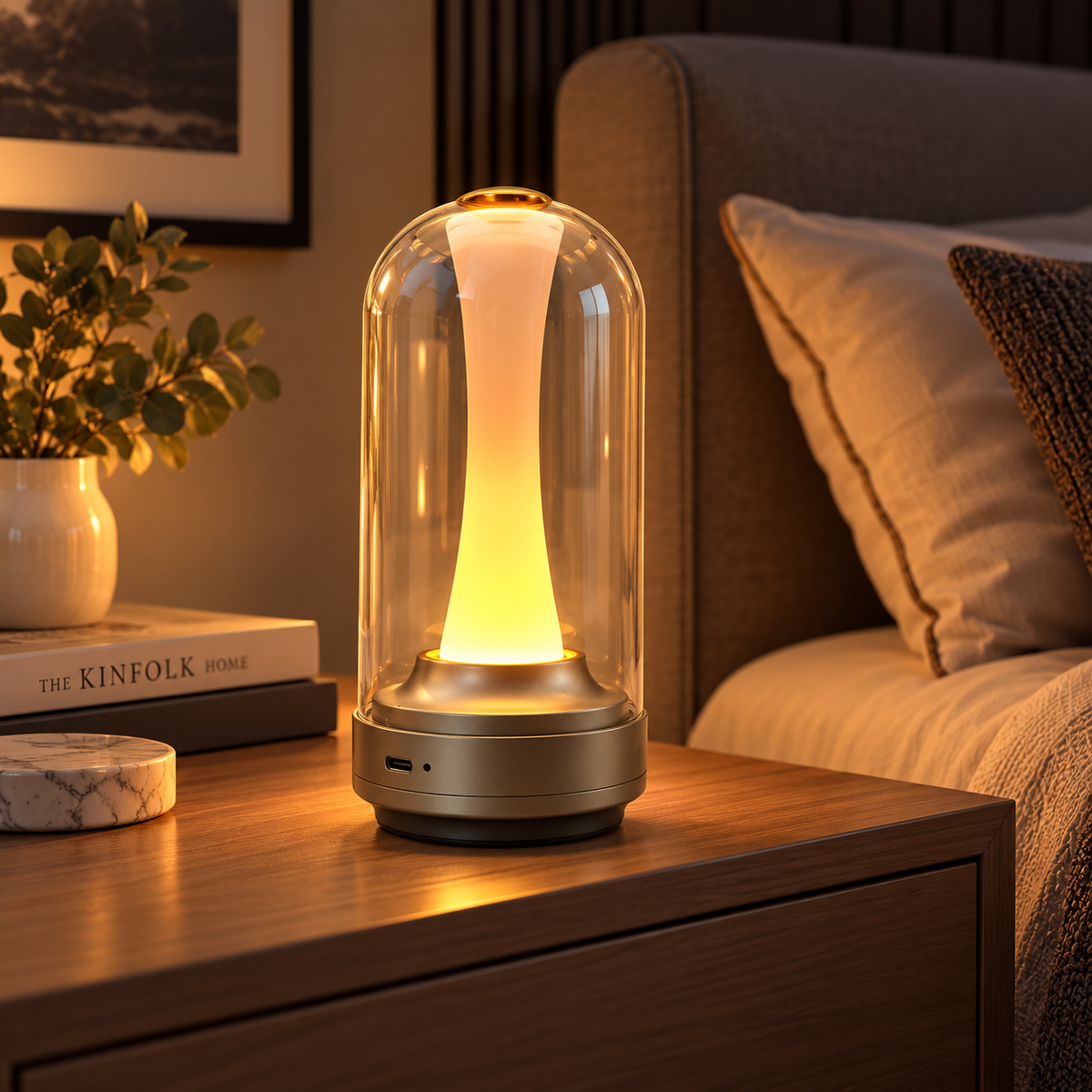 Veilleuse lampe Design Verre Tactile