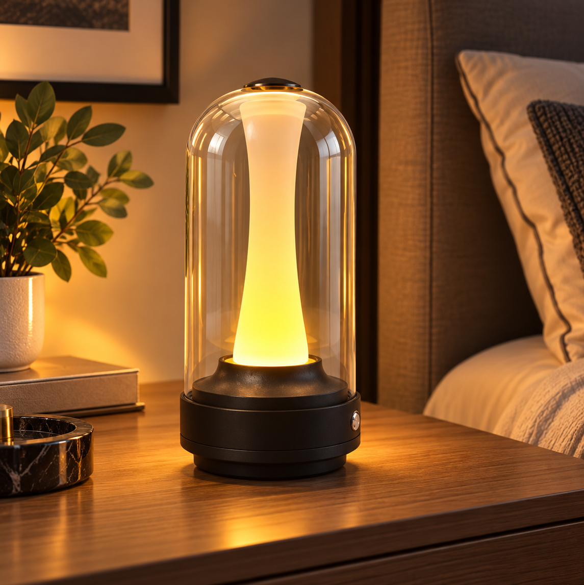 Veilleuse lampe Design Verre Tactile
