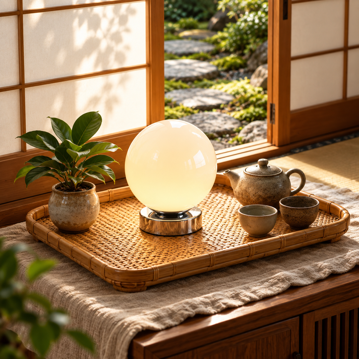 Veilleuse Lampe Verre Vitrail