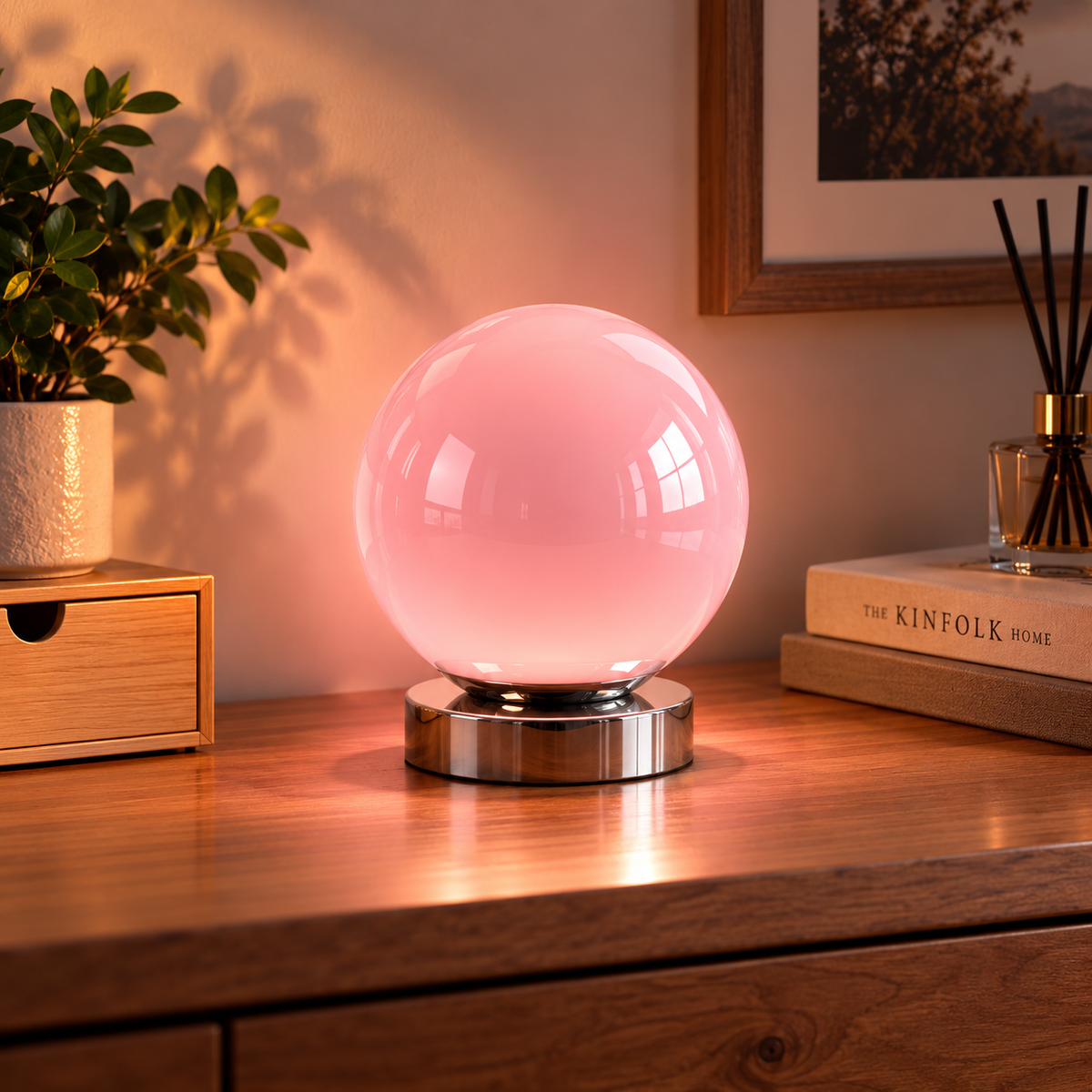 Veilleuse Lampe Verre Vitrail