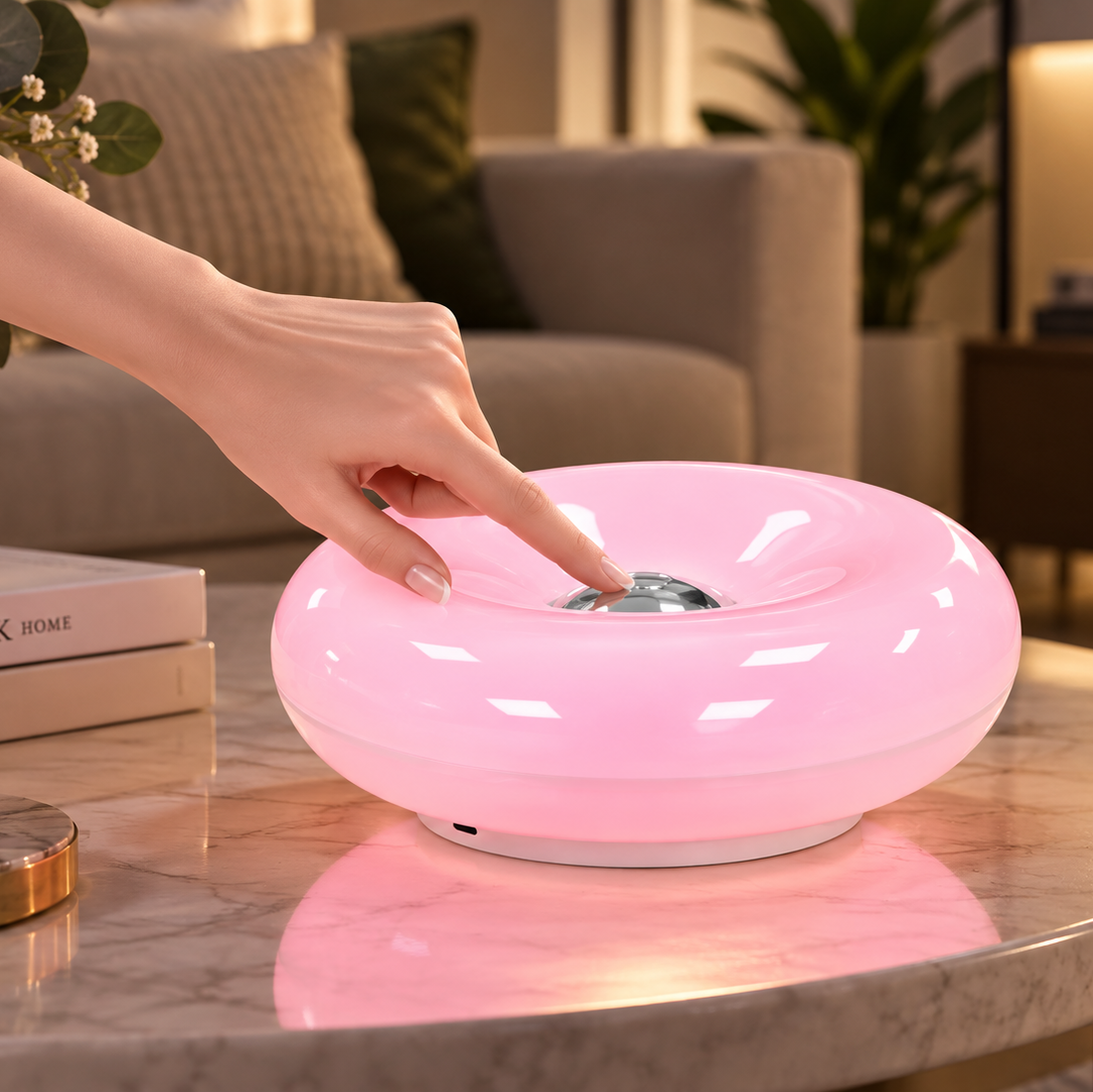 Lampe Donut Tactile 3 Tons de Lumière