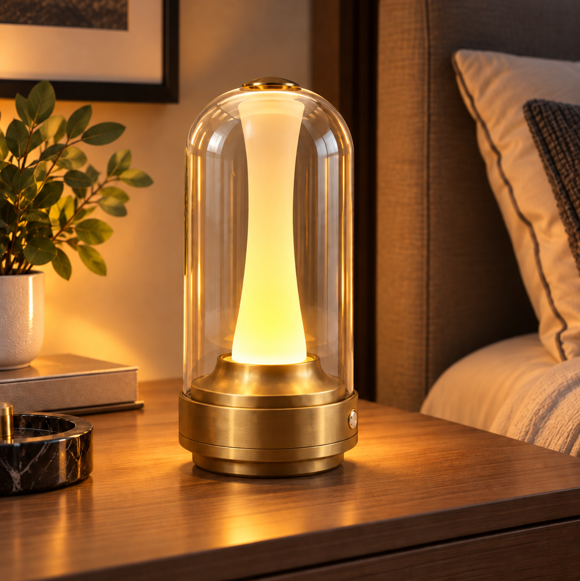 Veilleuse lampe Design Verre Tactile