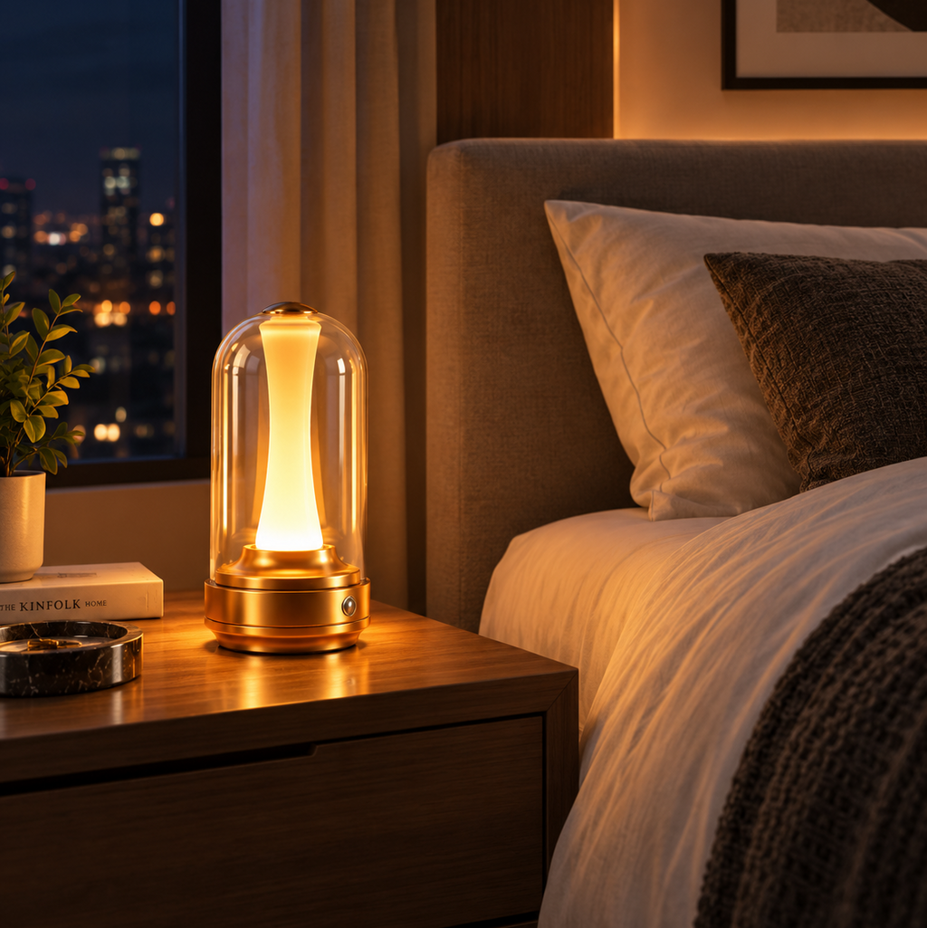 Veilleuse lampe Design Verre Tactile