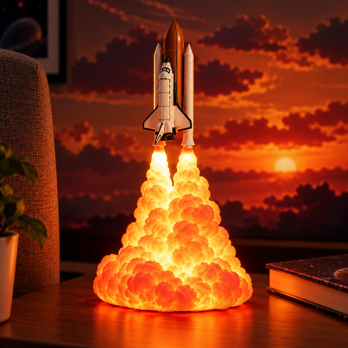 Veilleuse Lampe Navette Spatiale
