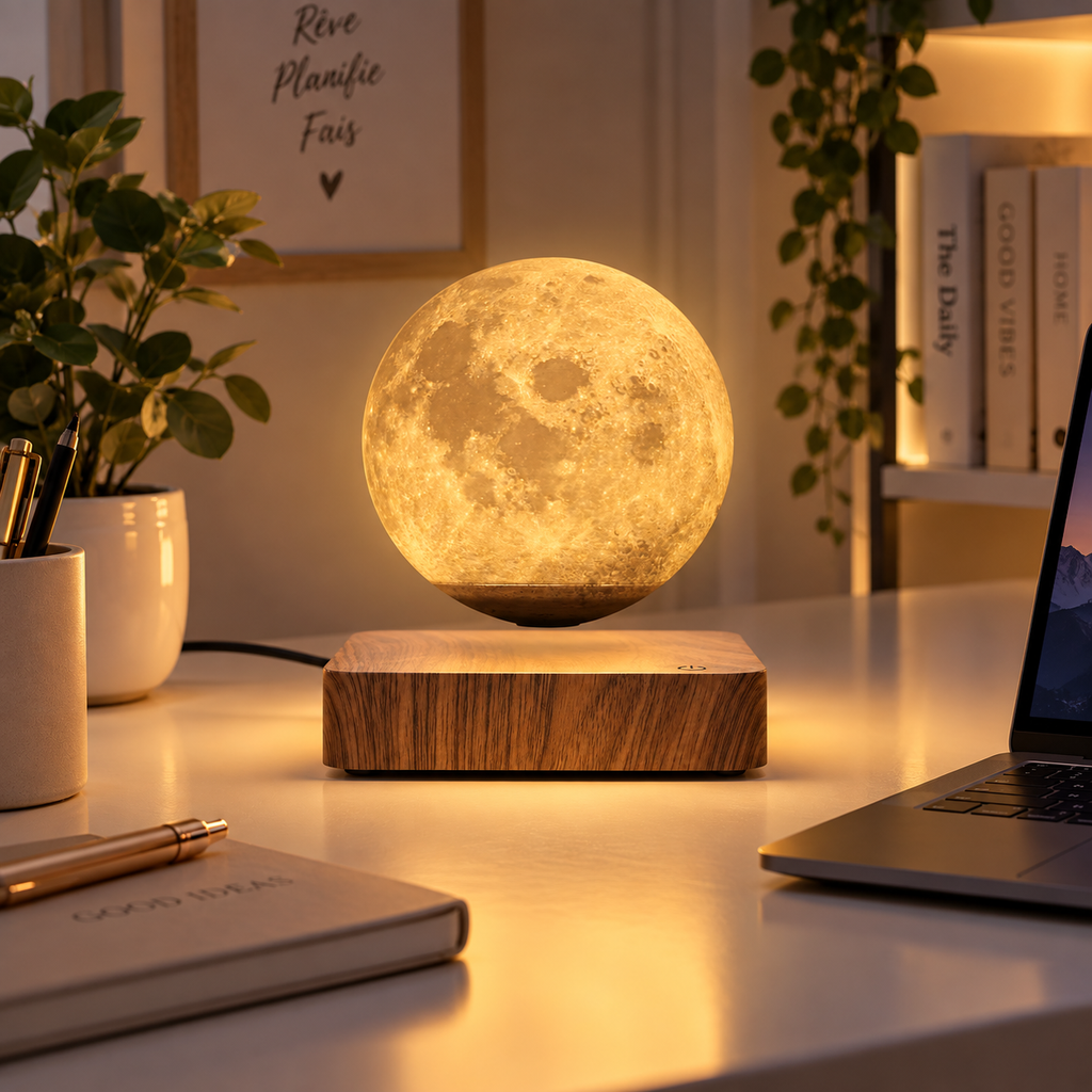 Lampe Lune Flottante Magnétique