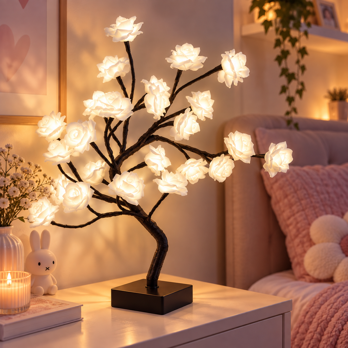 Veilleuse Arbre à Roses Décorative