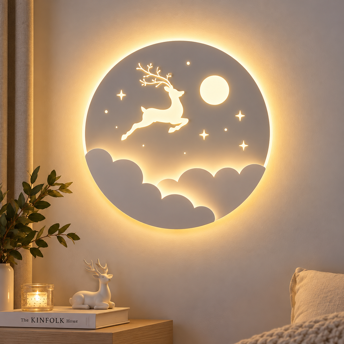 Applique Murale enfant  Nuage Étoiles