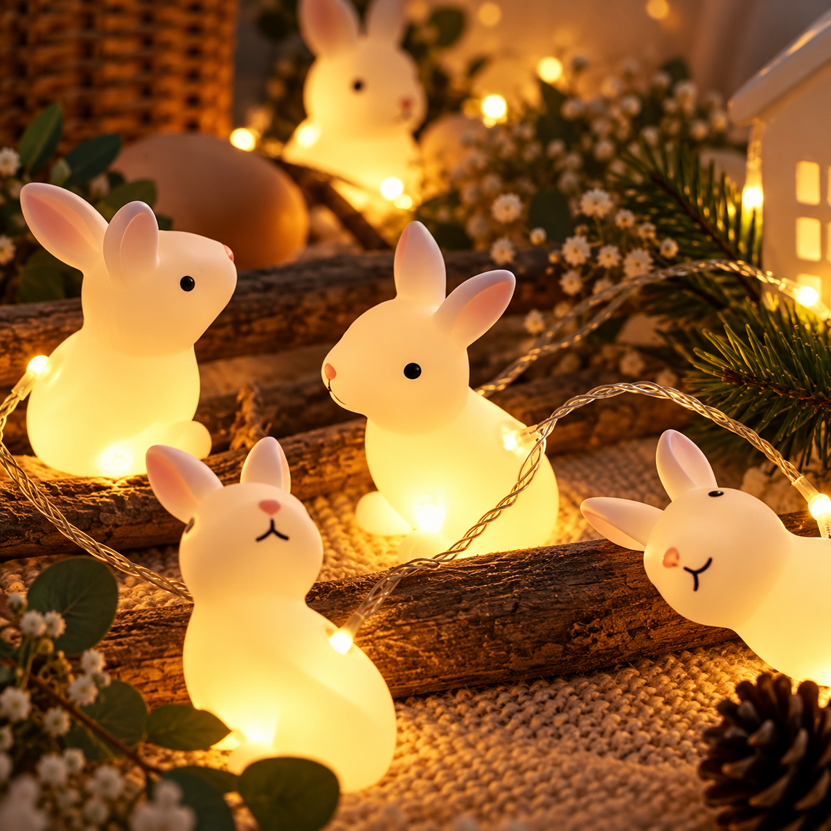 Guirlande lapin Déco Fête