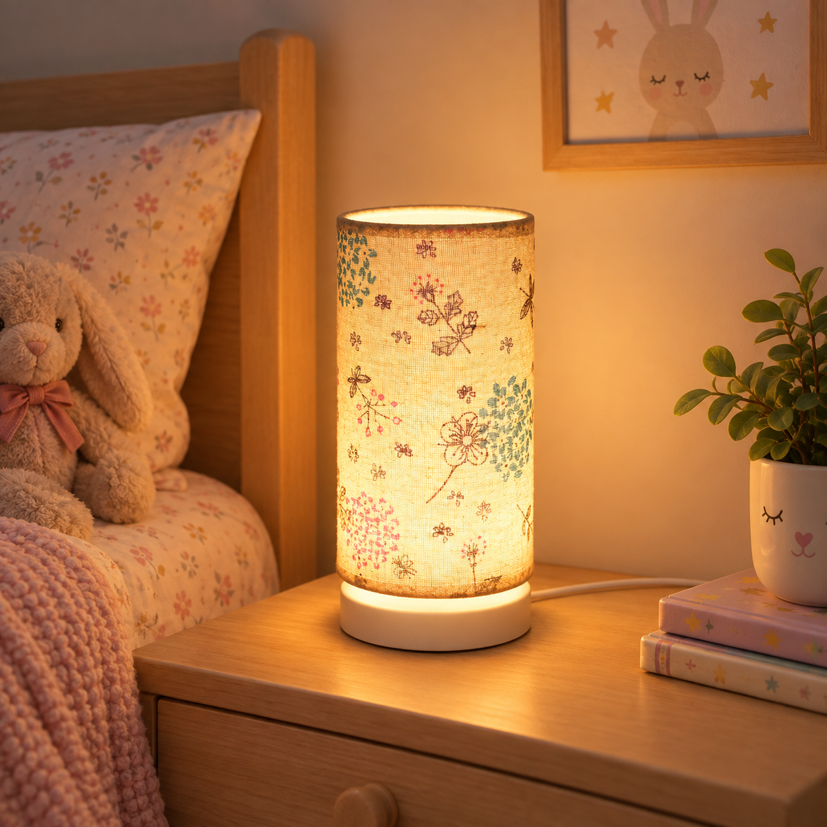Veilleuse de Table Textile Ronde