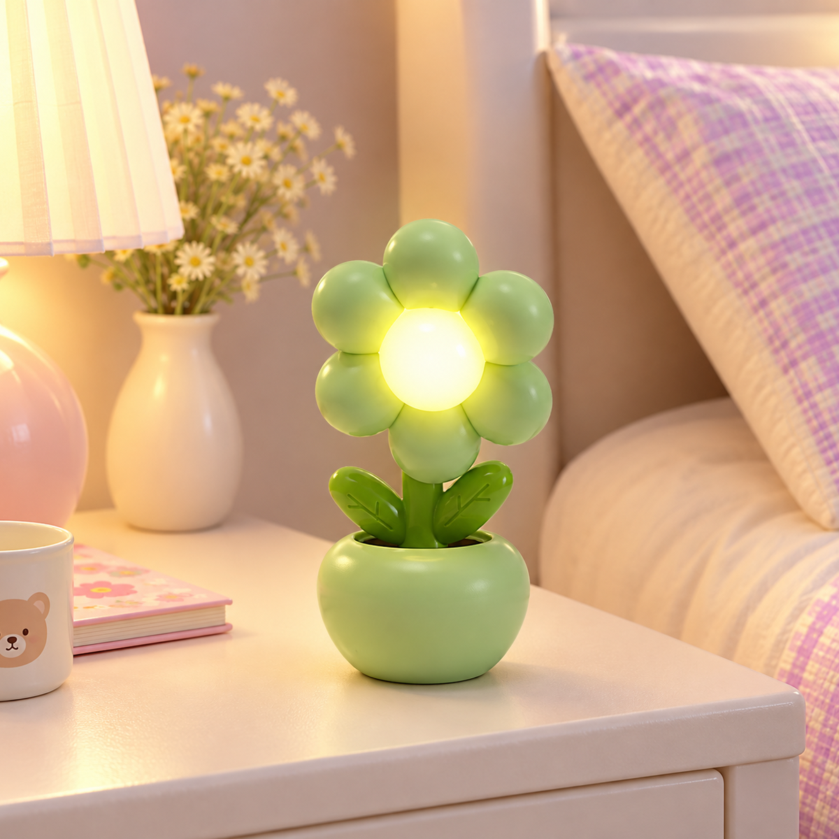 Mini Veilleuse Florale Pot